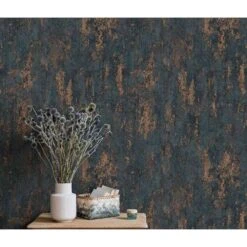 Erismann | Casual Chic | 10273-44 | Papier Peint Intissé | Uni | 0.53 X 10.05 M | Bleu -Décoration Intérieur 10273 44 04