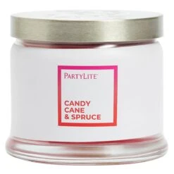 Nouvelles Arrivées 21 Pot à Bougie 3 Mèches Candy Cane & Spruce
