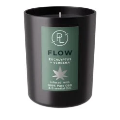 Pot à Bougie Au CBD FLOW Eucalyptus + Verbena