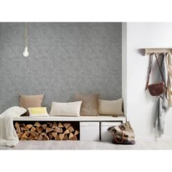 A.S. Creation Elements | 224019 | Papier Peint Intissé Effet Béton | 0.53 M X 10.05 M | Gris -Décoration Intérieur 224019 2