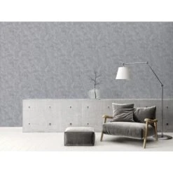 A.S. Creation Elements | 224019 | Papier Peint Intissé Effet Béton | 0.53 M X 10.05 M | Gris -Décoration Intérieur 224019 6