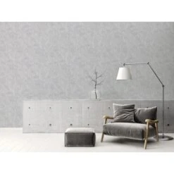 A.S. Creation Elements | 224033 | Papier Peint Intissé Effet Béton | 0.53 M X 10.05 M | Gris -Décoration Intérieur 224033 6