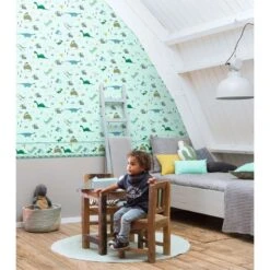 Rasch Bambino XVIII | 248852 | Frise Murale Papier Peint Papier | 0.17 M X 0.5 M | Vert