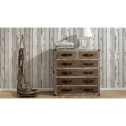 A.S. Creation Authentic Walls 2 | 302581 | Papier Peint Bois Intissé | 0.53 M X 10.05 M | Gris -Décoration Intérieur 302581 3