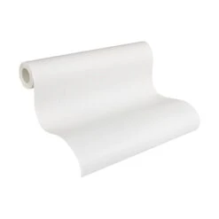 A.S. Creation Meistervlies | 305817 | Papier Peint Intissé à Rayures | 0.53 M X 10.05 M | Blanc