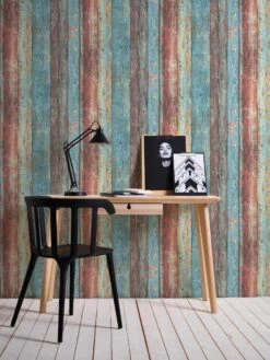 A.S. Creation Elements | 307231 | Papier Peint Bois Intissé | 0.53 M X 10.05 M | Coloré