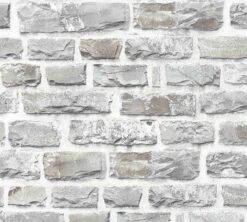 A.S. Creation Elements | 361403 | Papier Peint Intissé Pierre Brique | 0.53 M X 10.05 M | Gris -Décoration Intérieur 361403 4