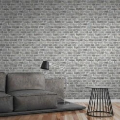 A.S. Creation Elements | 361403 | Papier Peint Intissé Pierre Brique | 0.53 M X 10.05 M | Gris -Décoration Intérieur 361403 7