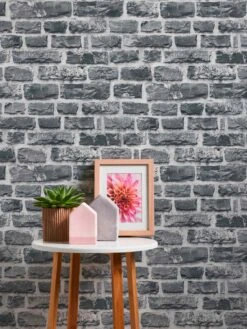 A.S. Creation Elements | 361404 | Papier Peint Intissé Pierre Brique | 0.53 M X 10.05 M | Gris -Décoration Intérieur 361404 7