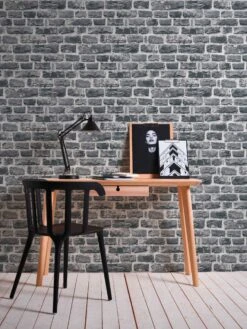 A.S. Creation Elements | 361404 | Papier Peint Intissé Pierre Brique | 0.53 M X 10.05 M | Gris -Décoration Intérieur 361404 8