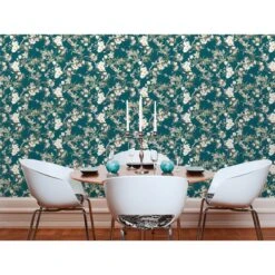 A.S. Creation Michalsky Dream Again | 364984 | Papier Peint Intissé Floral | 0.53 M X 10.05 M | Vert -Décoration Intérieur 364984 4