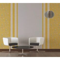 A.S. Creation Paradise Garden | 367194 | Papier Peint Intissé Floral | 0.53 M X 10.05 M | Jaune -Décoration Intérieur 367194 3