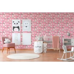 A.S. Creation Boys & Girls 6 | 367552 | Papier Peint Animaux Papier | 0.53 M X 10.05 M | Rose -Décoration Intérieur 367552 3