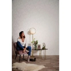 A.S. Creation Metropolitan Stories | 368961 | Papier Peint Intissé Floral | 0.53 M X 10.05 M | écru -Décoration Intérieur 368961 4