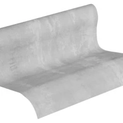 A.S. Creation Elements | 374122 | Papier Peint Intissé Uni | 0.53 M X 10.05 M | Gris