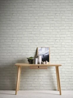 A.S. Creation Elements | 374142 | Papier Peint Intissé Pierre Brique | 0.53 M X 10.05 M | Blanc -Décoration Intérieur 374142 3