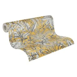 A.S. Creation Daniel Hechter 6 | 375203 | Papier Peint Intissé Floral | 0.53 M X 10.05 M | Jaune -Décoration Intérieur 375203 1