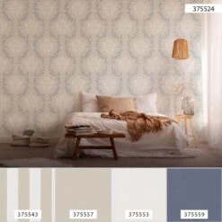 A.S. Creation New Elegance | 375524 | Papier Peint Intissé Baroque | 0.53 M X 10.05 M | Beige -Décoration Intérieur 375524 6