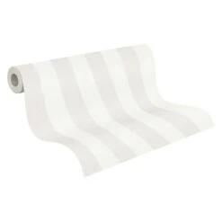 A.S. Creation New Elegance | 375541 | Papier Peint Intissé à Rayures | 0.53 M X 10.05 M | Beige