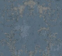 A.S. Creation History Of Art | 376485 | Papier Peint Intissé Baroque | 0.53 M X 10.05 M | Bleu