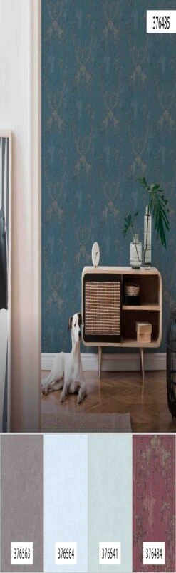 A.S. Creation History Of Art | 376485 | Papier Peint Intissé Baroque | 0.53 M X 10.05 M | Bleu -Décoration Intérieur 376485 6