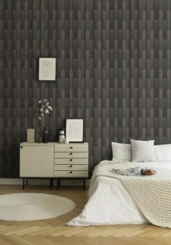 A.S. Creation New Life | 376783 | Papier Peint Intissé 3D | 0.53 M X 10.05 M | Noir -Décoration Intérieur 376783 5