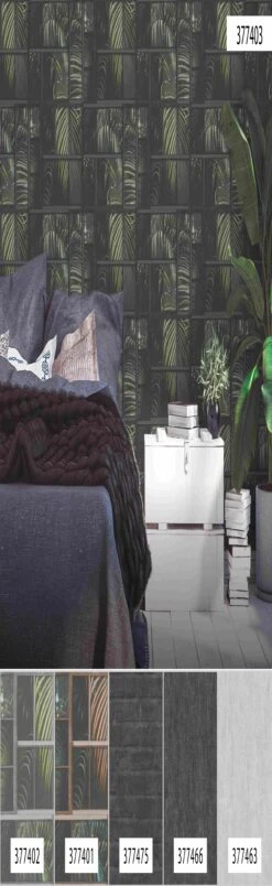 A.S. Creation Industrial | 377403 | Papier Peint Intissé Floral | 0.53 M X 10.05 M | Gris -Décoration Intérieur 377403 6