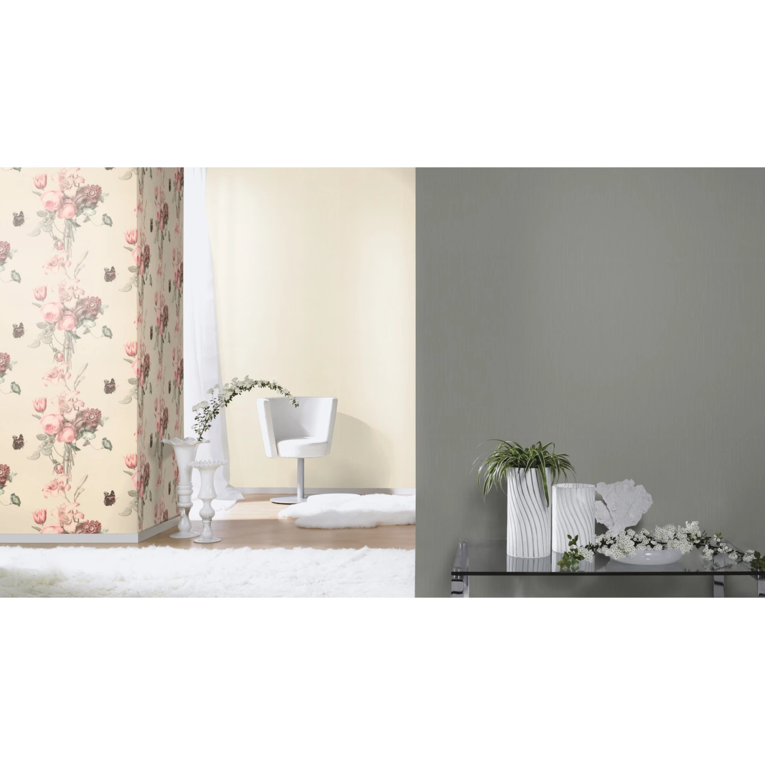 Rasch BARBARA Home Collection | 527230 | Papier Peint Intissé Uni | 0.53 M X 10.05 M | écru 2 Rasch BARBARA Home Collection | 527230 | Papier Peint Intissé Uni | 0.53 M X 10.05 M | écru – Image 2