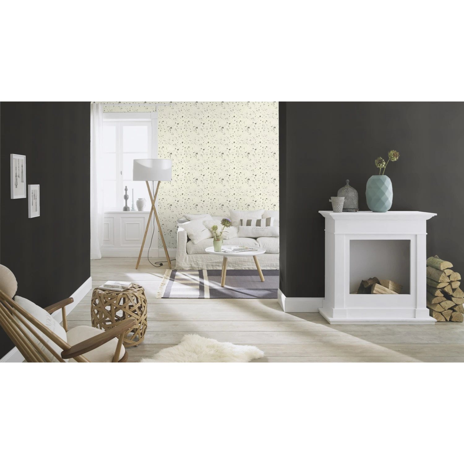 Rasch Club Botanique + Claas II | 531398 | Papier Peint Intissé Uni | 0.53 M X 10.05 M | Noir 3 Rasch Club Botanique + Claas II | 531398 | Papier Peint Intissé Uni | 0.53 M X 10.05 M | Noir – Image 3