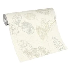 Erismann Summer Beat | 542602 | Papier Peint Intissé Floral | 0.53 M X 10.05 M | Beige