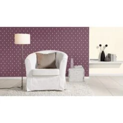 Rasch Denzo II | 607727 | Papier Peint Intissé Uni | 0.53 M X 10.05 M | écru -Décoration Intérieur 607727 room 3