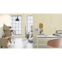 Rasch Denzo II | 607727 | Papier Peint Intissé Uni | 0.53 M X 10.05 M | écru -Décoration Intérieur 607727 room 5