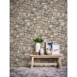 A.S. Creation Il Decoro | 692412 | Papier Peint Imitation Brique Pierre En Papier | Marron -Décoration Intérieur 692412 3