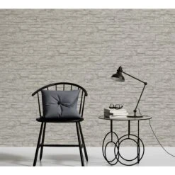 A.S. Creation Elements | 707116 | Papier Peint Intissé Pierre Brique | 0.53 M X 10.05 M | Gris -Décoration Intérieur 707116 4