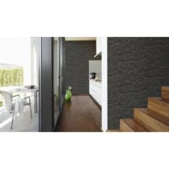 A.S. Creation Elements | 707123 | Papier Peint Intissé Pierre Brique | 0.53 M X 10.05 M | Gris -Décoration Intérieur 707123 6