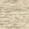 A.S. Creation Elements | 707130 | Papier Peint Intissé Pierre Brique | 0.53 M X 10.05 M | Beige