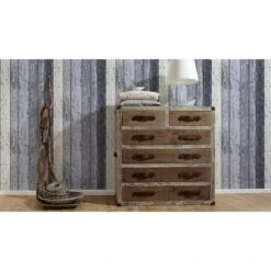 A.S. Creation Elements | 855060 | Papier Peint Bois Intissé | 0.53 M X 10.05 M | Bleu -Décoration Intérieur 855060 7