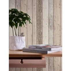 A.S. Creation Elements | 895110 | Papier Peint Bois Intissé | 0.53 M X 10.05 M | Beige -Décoration Intérieur 895110 5