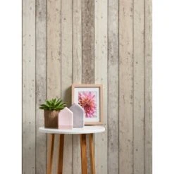 A.S. Creation Elements | 895110 | Papier Peint Bois Intissé | 0.53 M X 10.05 M | Beige -Décoration Intérieur 895110 7