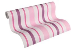 A.S. Creation Boys & Girls 4 | 898319 | Papier Peint à Rayures Papier | 0.53 M X 10.05 M | Rose
