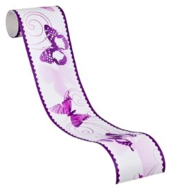 A.S. Creation Only Borders 9 | 901224 | Frise Murale Adhésive | 0.1 M X 5 M | Violet