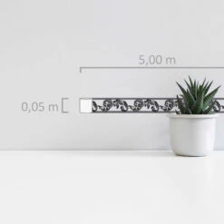 A.S. Creation Stick Ups | 904317 | Frise En Papier Peint Intissé | 0.05 M X 5 M | Noir -Décoration Intérieur 904317 2