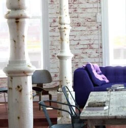 A.S. Creation Elements | 907813 | Papier Peint Intissé Pierre Brique | 0.53 M X 10.05 M | Rouge -Décoration Intérieur 907813 4