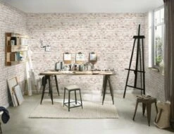 A.S. Creation Elements | 907813 | Papier Peint Intissé Pierre Brique | 0.53 M X 10.05 M | Rouge -Décoration Intérieur 907813 7