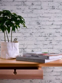 A.S. Creation Elements | 907837 | Papier Peint Intissé Pierre Brique | 0.53 M X 10.05 M | Gris -Décoration Intérieur 907837 2