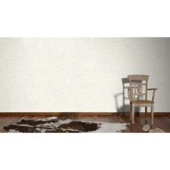 A.S. Creation Elements | 907851 | Papier Peint Intissé Pierre Brique | 0.53 M X 10.05 M | Blanc -Décoration Intérieur 907851 2