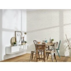 A.S. Creation Elements | 907851 | Papier Peint Intissé Pierre Brique | 0.53 M X 10.05 M | Blanc -Décoration Intérieur 907851 7