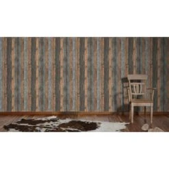 A.S. Creation Elements | 908612 | Papier Peint Bois Intissé | 0.53 M X 10.05 M | Marron -Décoration Intérieur 908612 3