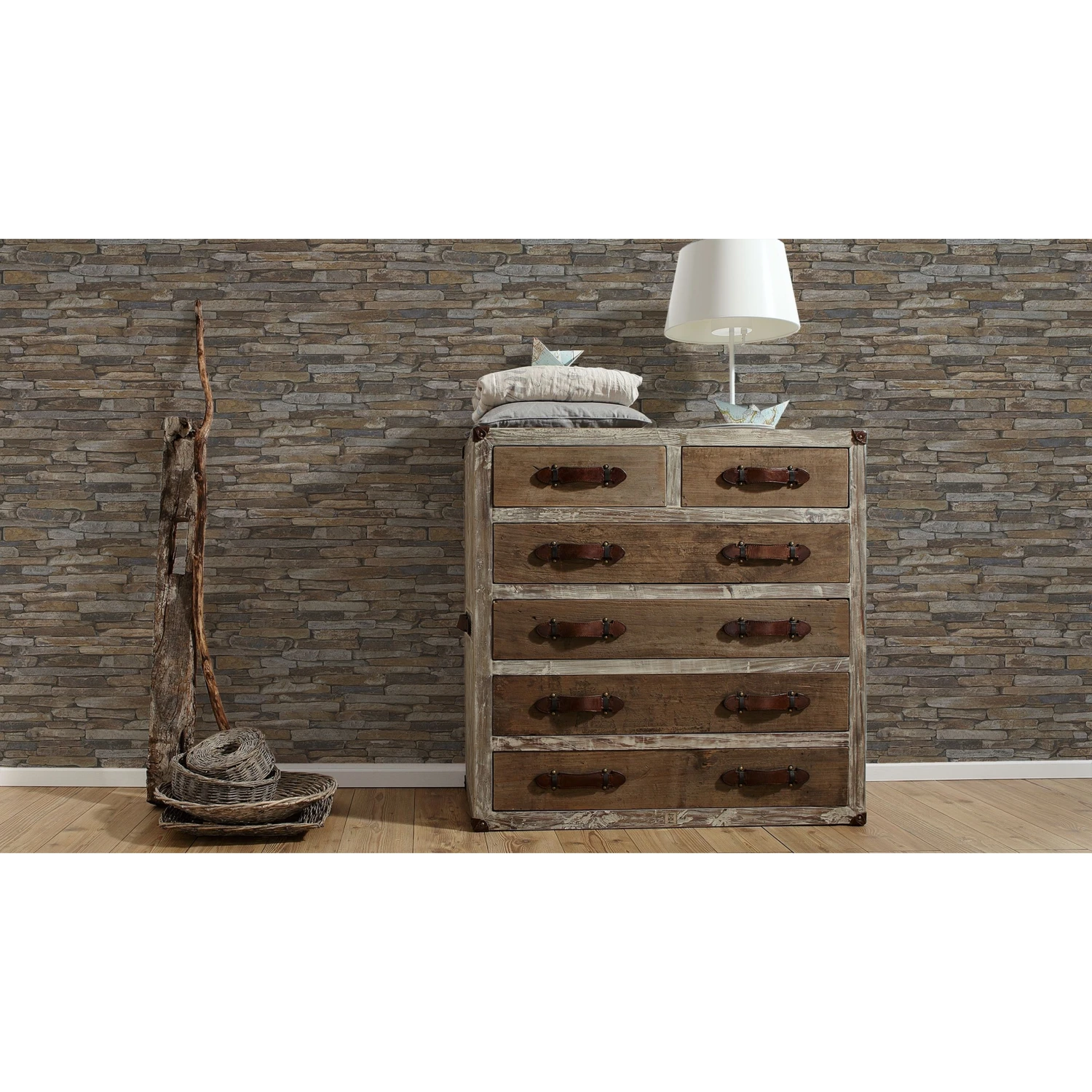 A.S. Creation Elements | 914217 | Papier Peint Intissé Pierre Brique | 0.53 M X 10.05 M | Marron 6 A.S. Creation Elements | 914217 | Papier Peint Intissé Pierre Brique | 0.53 M X 10.05 M | Marron – Image 6