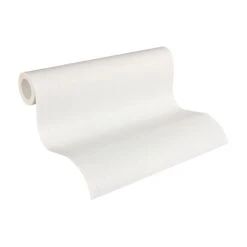 A.S. Creation Meistervlies | 950918 | Papier Peint à Motif Ondulé | 0.53 M X 10.05 M | Blanc